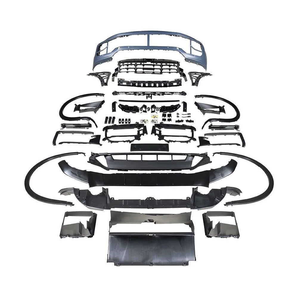 New Upgrading 24 GTS Front Bumper Assemblies Including Wheel Arches for 2011-2014 Cayenne Models-Bolt-On Includes Screws